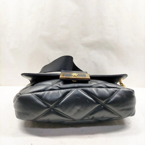 Authentic VERSACE Black Leather Hand Bag mon788-111025 - Picture 8 of 16